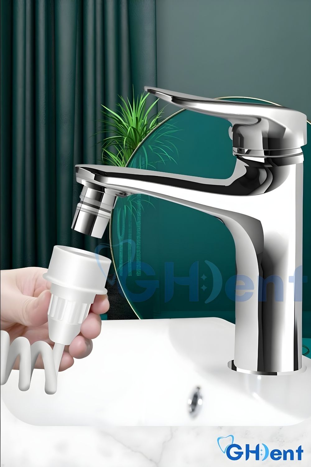 GH DENT Ağız Diş Duşu 3 Başlıklı Tazyik Ayarlı