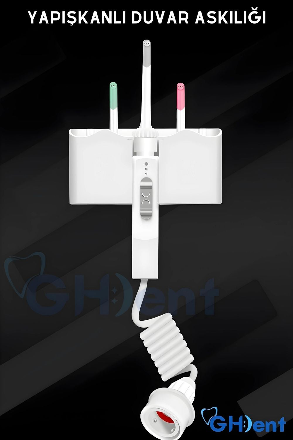 GH DENT Ağız Diş Duşu 3 Başlıklı Tazyik Ayarlı